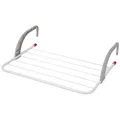 Kleeneze KL027535EU7 6-Bar Wäscheständer - Hängender Wäschetrockner ständer, faltbare Arme für kompakte Lagerung, über Heizkörper Handtuchhalter, 3m Trockenraum, Innen-/Außenbereich, ideal für Balkone