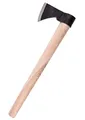 Battle-Merchant Wikingeraxt geschmiedet - Wikingerbeil ca. 9. Jahrhundert - Tomahawk antikfinisch - Karbon-Stahl - Wurfaxt