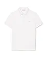 Lacoste Herren Polo-Shirt Kurzarm DH2050, Männer Polo-Hemd,2 Knopf,Regular Fit,Weiß,5
