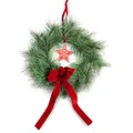 Gartenpirat Weihnachtskranz 36 cm Türkranz künstlich dekoriert Kranz für Tür & Fenster natürliche Kiefer-Optik Innen & Außen