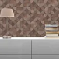 TADESSI Vliestapete Vintage M1-No.1569 | Braun | Beige | Struktur | Geometrisch