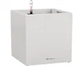Pflanzkübel Lechuza Canto Stone 30 x 30 x 30 cm weiß inkl. Erdbewässerungssystem