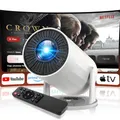 Rollei Smart Beamer 4K SB-502, Mini Projector Klein 4K Tragbar mit Auto Keystone 210° Drehbar Pojektor Heimkino Unterstützt Android 11/WiFi 6/BT 5.4 mit Leinwand, Beamer-4K-Mini-Projektor