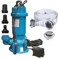 IBO Wasserpumpe FURIATKA Fäkalienpumpe 1500 W Schlauch 30 m und Storz Kupplung C