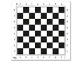 Cayro - Professional chessboard - black and white - plastic board - size 45 x 45