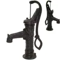 D&L Schwengelpumpe Gusseisen SCHWARZ Handpumpe 55910 AWZ Handschwengelpumpe Gartenpumpe