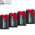 4 Duracell Procell 9V Intensive Alkaline Batterien 6Lr61 Transistor NEU