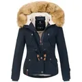Navahoo Winterjacke Pearl mit warmem Teddyfell blau S (36)