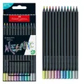 Bleistifte Set 12 Stück Faber-Castell Black Edition Metallic für Papier