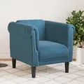 vidaXL Sessel Blau Samt