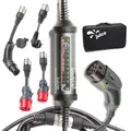 Juice Booster 2 - Mobile Ladestation 22 kW, Schweizer Design, Adapter für alle Steckdosen, Typ 2 Ladekabel, automatische Adaptererkennung, wetterfest & robust