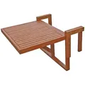 Garden Pleasure Balkonhängetisch Manila, TOPSELLER! (Balkonhängetisch, Balkontisch, OTTOs Choice), Eukalyptusholz, klappbar, 65x60 cm braun