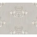 Vliestapete "Glööckler Imperial", greige, strukturiert - grau