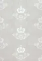 Harald Glööckler Tapete Vlies Krone Barock hellgrau Glanz 54858 (8,07€/1qm)