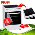 PKM Standherd Elektro 60 cm Glaskeramik Kochfeld Heissluft Grill Backofen weiß