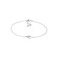 Elli Armband Herzen Verschlungen Lovely 925 Silber (kein Set, 1-tlg), Herz silberfarben 18