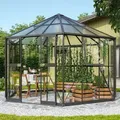 Vitavia, Gewächshaus "Pi 9000", schwarz, 3 mm ESG