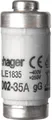 Hager LE1835 Sicherung D02 35A 400V gG mit Kennmelder