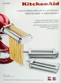 KitchenAid Nudelvorsatz 5KSMPRA,Pasta-Nudelwalze & -schneider 3-teilig,Edelstahl