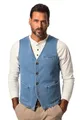 JP 1880 Herren große Größen Übergrößen Menswear L-8XL Jeansweste FLEXNAMIC®, V-Ausschnitt bleached denim 7XL 827624907-7XL