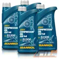 MANNOL 4x 1 L LITER COMPRESSOR OIL ISO 46 KOMPRESSORÖL KOMPRESSOR Öl KOMPRESSOR