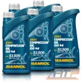 MANNOL 5x 1 L LITER COMPRESSOR OIL ISO 46 KOMPRESSORÖL KOMPRESSOR Öl KOMPRESSOR