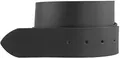 BELTINGER Wechselgürtel aus Vollrindleder ohne Schnalle 4,5 cm | Druckknopf-Gürtel für Damen Herren 45mm | Breiter Leder-Gürtel | Schwarz 80cm