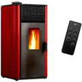 Luft- Pelletofen Anita 12 kW Sannover Bordeaux - bordeaux