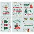 PAPIERDRACHEN Weihnachtskarte Weihnachtskartenset - liebevoll gestaltete Postkarten zu Weihnachten