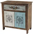 Mendler Kommode Funchal Schubladenkommode Schrank Shabby-Look, Vintage, 84x80x40cm