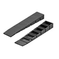 SOTECH 50er Set Möbelkeile 75 x 15 mm zum Ausgleich bis 7,5 mm Höhenunterschied Unterlegkeile mit Sollbruchstellen Justierkeile zum Nivellieren von Türen, Möbelfüßen, Schränken etc. Ausgleichskeile