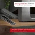 Ausrichtungskeil Möbelkeil Keilform schwarz Höhenausgleich Unterlegkeil SOTECH
