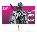 24" Curved Gaming Monitor, 165Hz/200Hz Computer Monitor, FHD 1920x1080, 120% ...