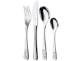 WMF Safari 4-teilig, Cromargan Edelstahl Kinderbesteck-Set Silber Cromargan Edelstahl rostfrei 18/10