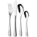 WMF Safari 4-teilig, Cromargan Edelstahl Kinderbesteck-Set Silber