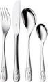 WMF Safari Kinderbesteck Set 4-teilig, Besteck Kinder Edelstahl, Kinderbesteck