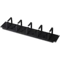 DIGITUS Professional Line DN-19 ORG-2U-SW - Kabelführungsplatte für Schaltschrank - Schwarz, RAL 9005