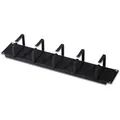 Digitus Rangierpanel DN-19 ORG-2U-SW, Metall, schwarz, 19 Zoll (483 mm), mit 5 Kabelführungsbügeln, 2HE
