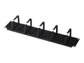 Digitus Kabelrangierpanel 5x Kabelringe 19" 2HE RAL 9005 schwarz (DN-19 ORG-2U-SW)