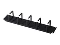 Digitus Kabelrangierpanel 5x Kabelringe 19" 2HE RAL 9005 schwarz