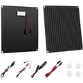 VEVOR 12V Monokristallines Solarpanel-Kit 20 W, Batterieladegerät mit integriertem Smart Controller & 3 Verbindungskabeln, tragbar für Wohnmobil, Auto, Motorrad, Boot, Van, Camper