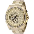 Invicta Bolt 48866 Herren uhr - Wasserdicht - Analog - Quarzuhrwerk - Edelstahl mit goldenen zifferblat - 52mm - Gold
