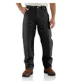 Carhartt Arbeitshosen Hosen Duck Double Front Logg B01, schwarz, W50L30