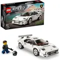 LEGO Speed Champions Lamborghini Countach Bausatz für Modellauto, Auto-Spielzeug mit Cockpit für 2 Figuren, Rennauto als Geschenk für Kinder, Ju... - Bunt