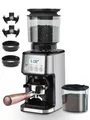 Kaffeemühle Elektrisch für Siebträger und Behälter 51 Mahlstufen Kaffeemühle ...