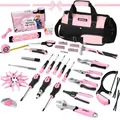 Rosa Werkzeug Set 246-teiliges Damen Basic Tool Kit für Haus mit 14" Wide Mou...