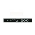 Emblem Schriftzug Rally 200 hinten 2 Pins 132x17mm für Vespa 50 180