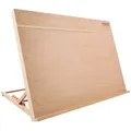 Mont Marte Tischstaffelei A3 Malbrett aus Buchenholz 47 x 36,2cm -Für Leinwände bis 36cm,kippbar, mit Gummiband zur Arbeitssicherung & vielseitigen Einsatzmöglichkeiten