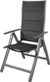 Gartensessel Comfort 6-fach verstellbar gepolstert schwarz