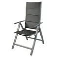 LEX Sessel Gartensessel Comfort 6-fach verstellbar gepolstert schwarz